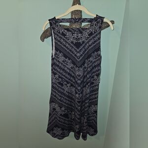 nine britton Black and White Bandana Print Maxi Dress